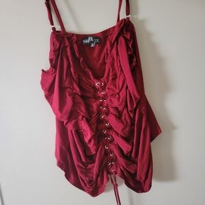 💫3for$20💓3X hot fox red scrunch top